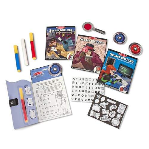 Melissa & Doug On The Go Secret Decoder Deluxe Activity Set and Super Sleuth Toy