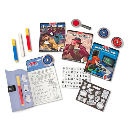 Melissa & Doug On The Go Secret Decoder Deluxe Activity Set and Super Sleuth Toy