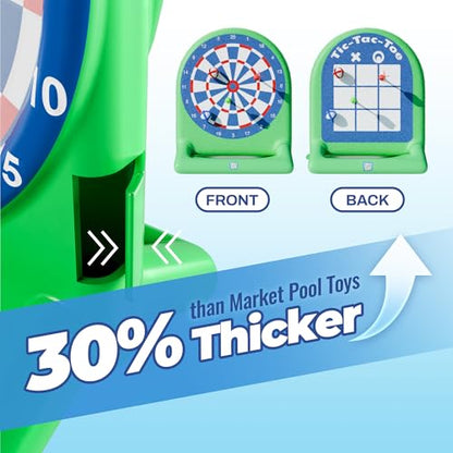 Funscape Kids Inflatable Tic-Tac-Toe Pool Toy, Fun Swimming Pool Soft Ball Toss Game, Outdoor Yard Water Target Sports Activity, Cool Summer Beach Party Gift 3 4 5 6 7 8 Yr Boy Girl Child-Tic-Tac-Toe - style: Tic-Tac-Toe