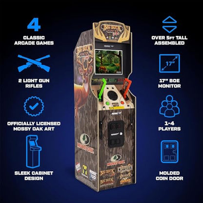ARCADE1UP Big Buck Hunter Mossy Oak Deluxe Arcade Machine