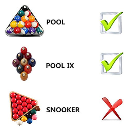 Loto AAA-Grade PRO Cup Standard Pool-Billiard Cue Ball with 6 Dots (2-1/4'', 6 oz) (Red)