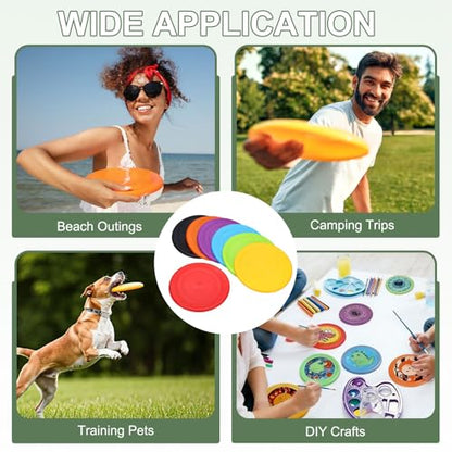 Soft Flying Disc, Sports Flying Discs Outdoor Flying Disc Training Playing-Fitting for(Beach/Backyard/Lawn/Park) - color: Blue/Red/Black