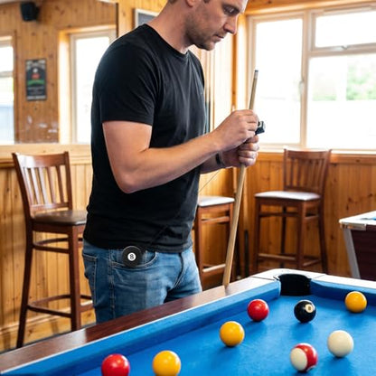 2PCS Billiard Pool Chalk Holder with Retractable Key Ring, Heavy Duty Zinc Alloy Cue Chalk Case, Wear Resistant Snooker Stick Gear Accessories for Men, Universal Fit for Standard Square Chalks