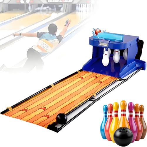 Indoor Bowling Ball Set Bowling Home Bowling Alleys with LED Scoreboard and Automatic Reset Electronic Bowling Set Lighting and Simulation Sound Effect, for Family Fun 2m/6.56ft - color: 2m/6.56ft