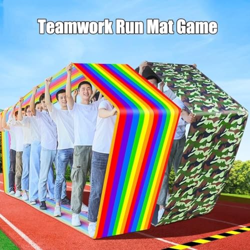 Teamwork Games Adult Kids Playing Run Mat Indoor Outdoor Game Rolling Mat - size: Kids-4M