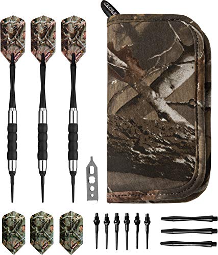 Viper by GLD Products Realtree Camouflage 16 Gram Soft Tip Darts & Casemaster Deluxe Realtree Dart Case, Black