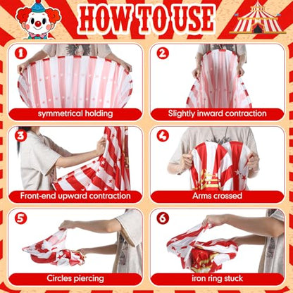 Leitee 11 Pcs Granny Pants Yard Game Games Set Oversized Pants with Bouncy Balls and Air Pump Outdoor Tossing for Basketball Party Supplies Sport Play Adults Fun Family Reunion Gatherings - style: Carnival