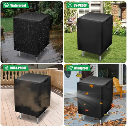 Outdoor Prep Table Cover, 30 Inch Waterproof Stainless Steel Prep Cart Cover, Outdoor kitchen Grill Bbq Food Prep Table Covers - 30 x 30 x 35 Inch - size: 30" x 30" x 35"