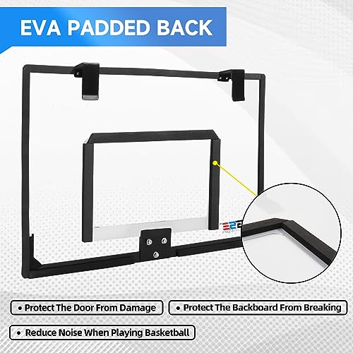 GSE Games & Sports Expert Over-The-Door Basketball Hoop with Basketball & Pump, Wall-Mounted Basketball Hoop Set with Complete Accessories for Home & Office (Several Style Choice) - style: Standard