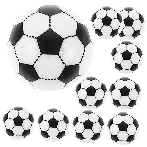 PRETYZOOM 10pcs Injection Small Footballs for Boys and Girls Mini Soccer Balls for Foosball Table Replacement Balls for Boys and Girls Soccer
