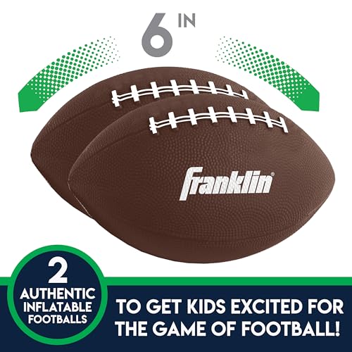 Franklin Sports Kids Football Target Toss Game - Inflatable Throwing Target Toy with Soft Mini Footballs - Fun Kids Sports Game - style: Football Target