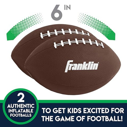 Franklin Sports Kids Football Target Toss Game - Inflatable Throwing Target Toy with Soft Mini Footballs - Fun Kids Sports Game - style: Football Target