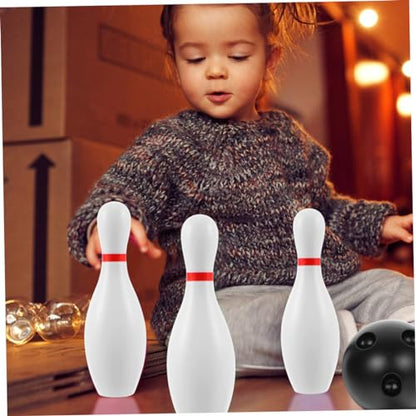 Yardwe 1Set Bowling Set Bowling for Indoor Pins Balls Sensory Fun for Kindergarten Promotes Family Bonding Teamwork Safe Sturdy Materials