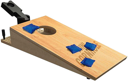 Buffalo Games Tabletop Mini Cornhole Game - Multicolor, 2-4 Players - Portable Dexterity for Mini Games - Competitive Bean Bag Toss Match for Family & Adults - Easy Setup & Fast Play for Tabletop Fun