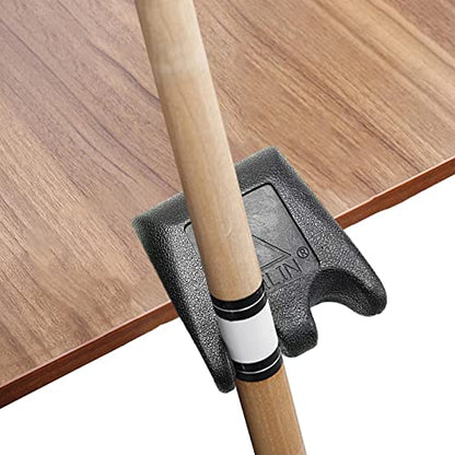 harayaa Pool Cue Holder Billiard Cue Rack Rubber Stand Stick Storage Table Furniture Set Wall Mount Portable Design Suitable for Game - color: 2 Place Black