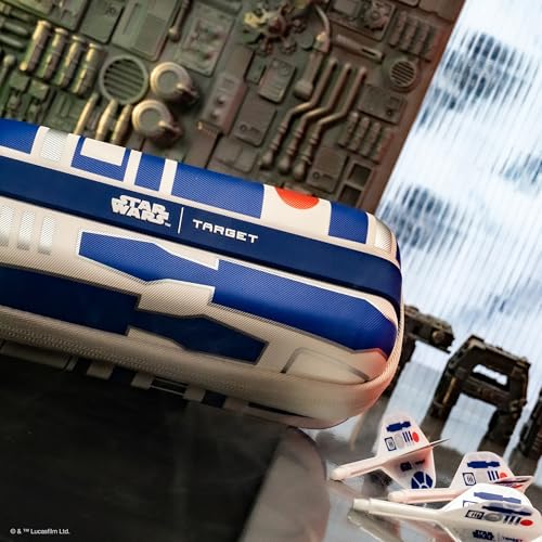 Target Darts Star Wars R2-D2 BOA Wallet | R2D2 Premium Dart Case with Droid Design, Swiss Point Tip Storage, Rigid Outer Shell & Organised Dart Accessories Holder - style: R2-d2