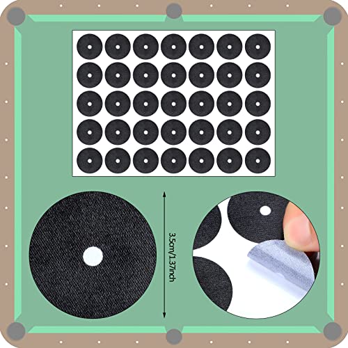 Civaner 105 Pcs Pool Table Market Dots Billiard Spot Point Sticker Black Snooker Spot Billiard Accessories Ball Placement Stickers for Practice