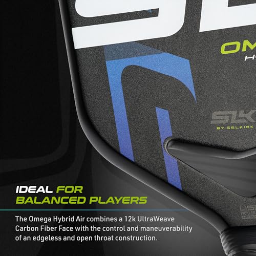 Selkirk Sport SLK Omega Pickleball Paddle | Edgeless Carbon Fiber - color: Oasis, size: XL (Elongated Shape)
