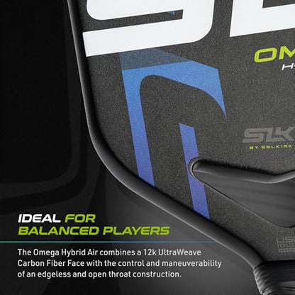 Selkirk Sport SLK Omega Pickleball Paddle | Edgeless Carbon Fiber - color: Oasis, size: XL (Elongated Shape)