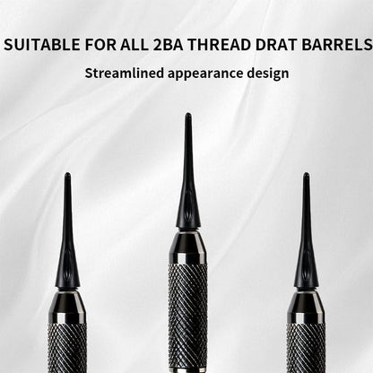 300 Pack 2BA Thread Soft Dart Tips - Premium Plastic Replacement Dart Points, Essential Dart Accessories Set for Soft Tip Darts (Black)