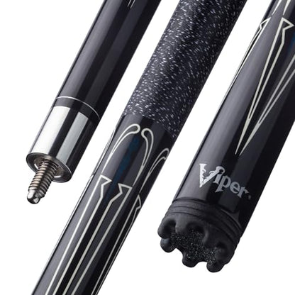 Viper by GLD Products Sinister 58" Pool Cue - color: Black with Cream, size: 19 Ounce