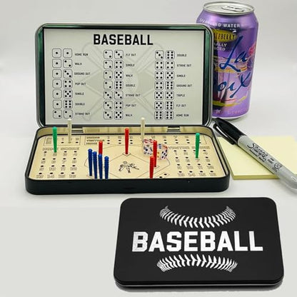 Baseball Travel Game,Tabletop Baseball Games,Baseball Board Game,Travel Car Game Table Game for Adults