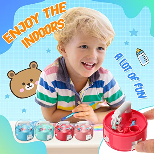 Meanplan Mini Claw Dinosaur Machine Toys Machine Prizes for Kids Figures Arcade Grabber Game Christmas Birthday Gifts Party Favor for Boys Girls(24 Pcs, Dinosaur Style)