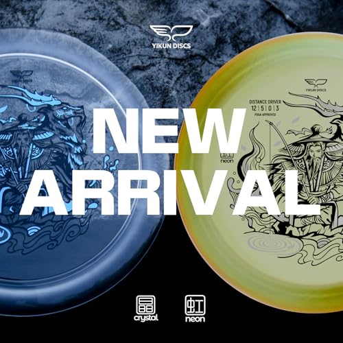 Yikun Disc Golf Ultra-Overstable Distance Driver|Pro Worlds 2025 Limited Edition|Powerful Hyzer Fade for Forehand/Backhand|Skip-Enhanced Approach Shots|PDGA Approved 170-175g - color: Transparent