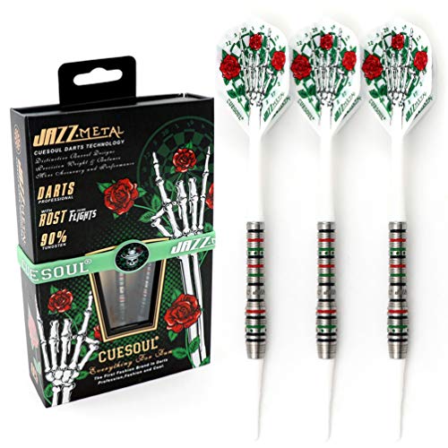 CUESOUL Soft Tip Darts Set Plastic Tip with Dart Case - color: 19g-Tungsten-Font Loaded Shape