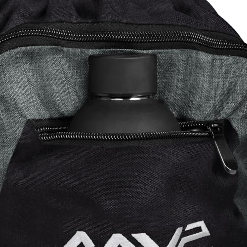 MVP Disc Sports Drawstring Backpack Bag (Choose Your Favorite Color) - color: Black/Gray
