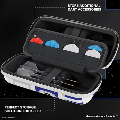 Target Darts Star Wars R2-D2 BOA Wallet | R2D2 Premium Dart Case with Droid Design, Swiss Point Tip Storage, Rigid Outer Shell & Organised Dart Accessories Holder - style: R2-d2