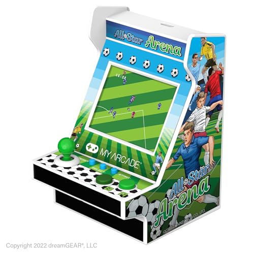 MY ARCADE All-Star Arena Nano Player - 4.5" Fully Playable Portable Mini Arcade Machine with 207 Retro Games, 2.4" Screen Color Display - style: All Star Arena