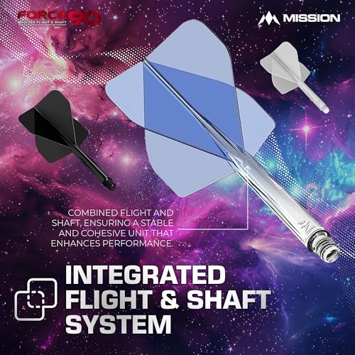 Mission Force 90 - New Moulded Flight & Shaft System - Clear - Standard No2 - size: Medium