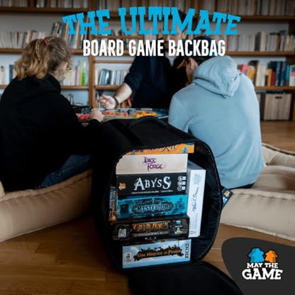 Board Game Bag: Ultimate Backpack, Travel Organizer, Storage & Carrying Case for Board and Tabletop Games - size: Large