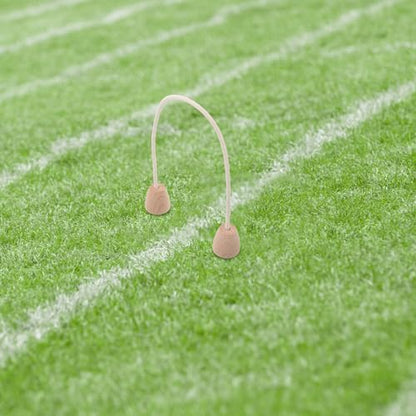 5pcs Cotton Rope Croquet Wickets with Wood Base, Family-Friendly Outdoor Croquet Equipment for Backyard and Park Leisure Games