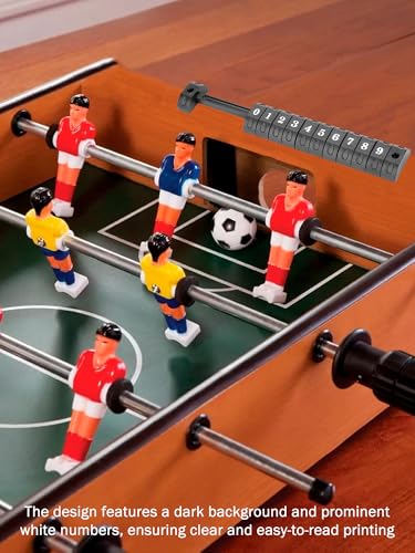 2PCS Foosball Table Parts Score Counters, Foosball Ball 10 Numbers Scoring Score Counter, Table Football Score Keeper for Standard Foosball Tables, Black (26.7cm/10.5in)