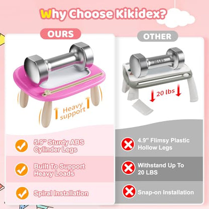Kikidex Toddler Toys for 1-3 Years, Sturdy Magnetic Doodle Board, Reusable, No Mess, Educational Learning Toys for Kids Birthday (Rose) - color: Rose