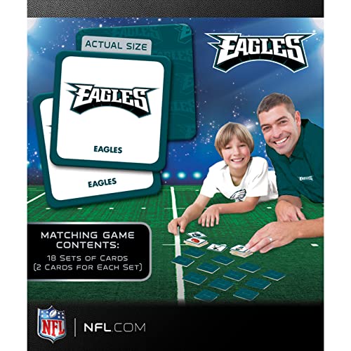 MasterPieces Sports Games - Philadelphia Eagles NFL Matching Game - Game for Kids and Family - Laugh and Learn - style: Philadelphia Eagles