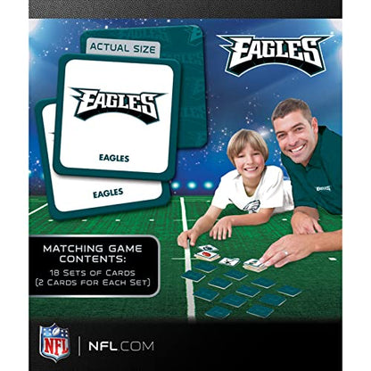 MasterPieces Sports Games - Philadelphia Eagles NFL Matching Game - Game for Kids and Family - Laugh and Learn - style: Philadelphia Eagles