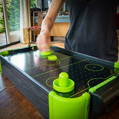 Funtime Gifts Air Hockey Table | 20-inch Neon Version Table Top Family Game