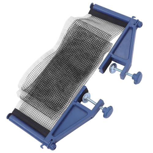 Toyvian Thickened Table Tennis Net with Clamps Set Plastic Mesh Fabric Stable Telescopic Posts for Indoor Outdoor Paddle Play Firm Reinforced Stability for Casual Professional Training