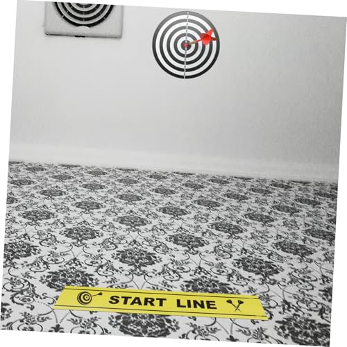 Toddmomy Dart Throw Notice Marker Durable Floor Marker for Accurate Dart Throwing Line Essential Accessory for Players and Game Enthusiasts
