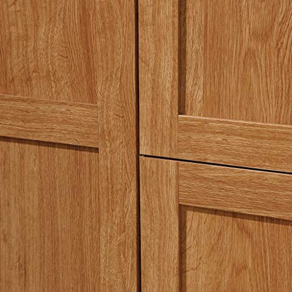 Sauder Storage Cabinet, Highland Oak Finish - color: Highland Oak