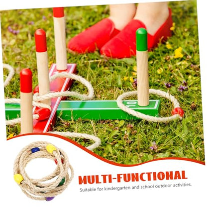 10pcs Ring Toss Game Toss Rings for Garden Parties Outdoor Sports Carnival Fun Easy to Use Portable Design for Lasting Enjoyment