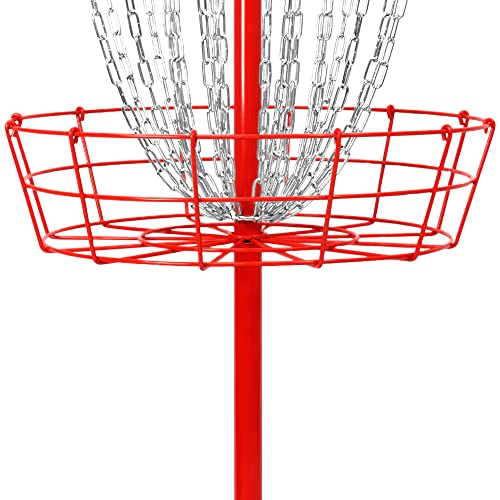 Remix Practice Basket for Disc Golf - Choose Your Color and Style - style: Double Chain - Red