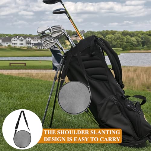Disc Golf Bag Waterproof Lightweight Flying Disc Practice Bag with Shoulder Strap for Outdoor Golfing Accessories Gray