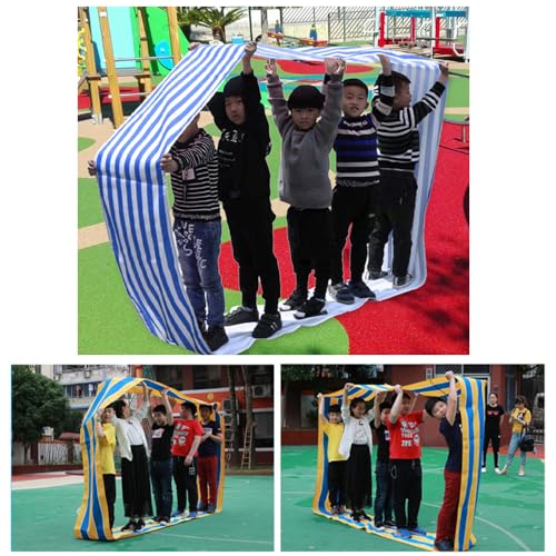 Team Building Activity Mat - Circular Mat for Teenagers Adults Relay Race, Kids Elementary School Field Day Group Teamwork Games, Church Rally, Gym Class Exercise, Family Reunion Fun - color: red-blue-yellow