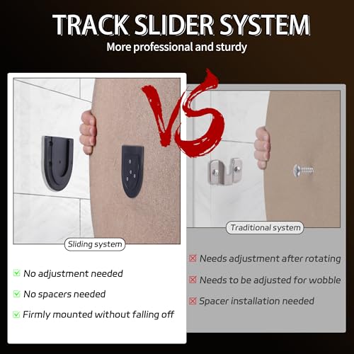 CyeeLife Dartboard Mounting Bracket,Dartboard Bracket Hanging Dartboards Professional,Black - size: U Shaped