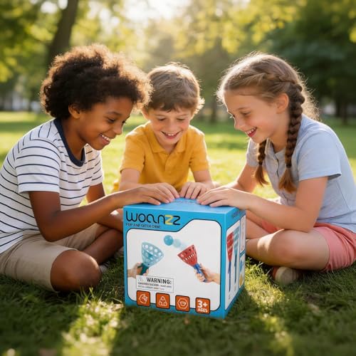 Pop Pass Catch Ball Game - Outdoor & Indoor Sport Toy for Kids Ages 3-5-7 4-8-12 Toss & Catch Game Set Pool Beach Lawn for Boys Girls Family Friends Yard Party Fun