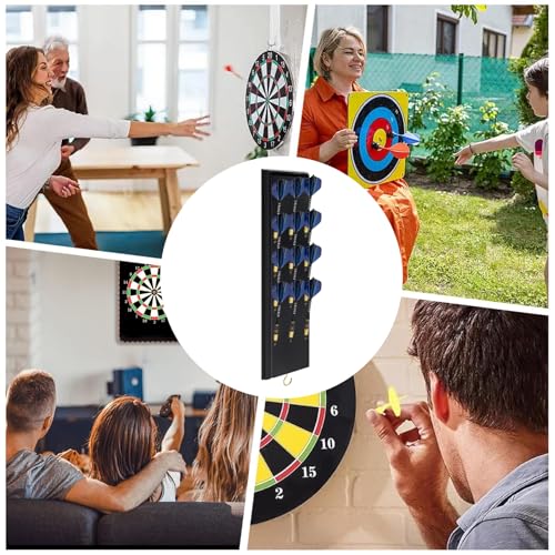 Dart Wall Holder, Space-Saving Wooden Display Stand, Dart Storage Stand for Steel, for Home Office Bar Game Room Living Room Bedroom Entertainment